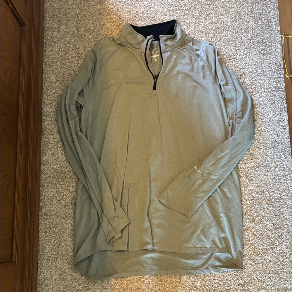 Nike gray quarter zip